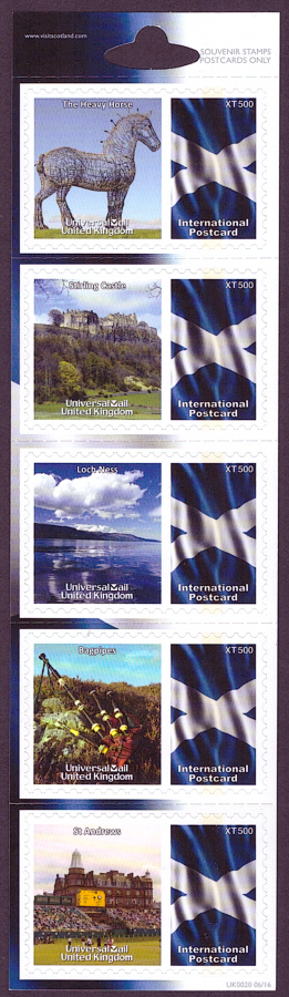 (image for) UK0020 Scotland Universal Mail Stamps Dated: 06/16